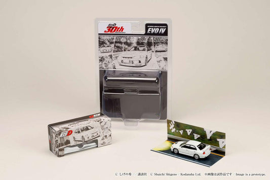 1:64 Mitsubishi Lancer RS Evolution III/INITIAL D Seiji Iwaki VS Takumi Fujiwara, white - Hobby Japan - HJDMD005