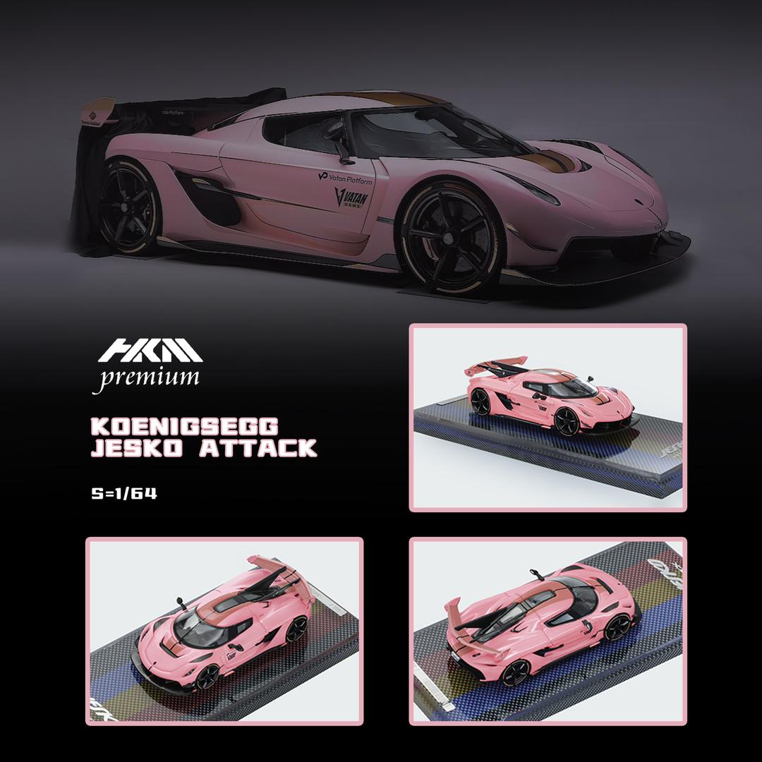 1:64 Koenigsegg Jesko Attack high-wing version (3 Colors) -  HKM Premium - 3 colour options