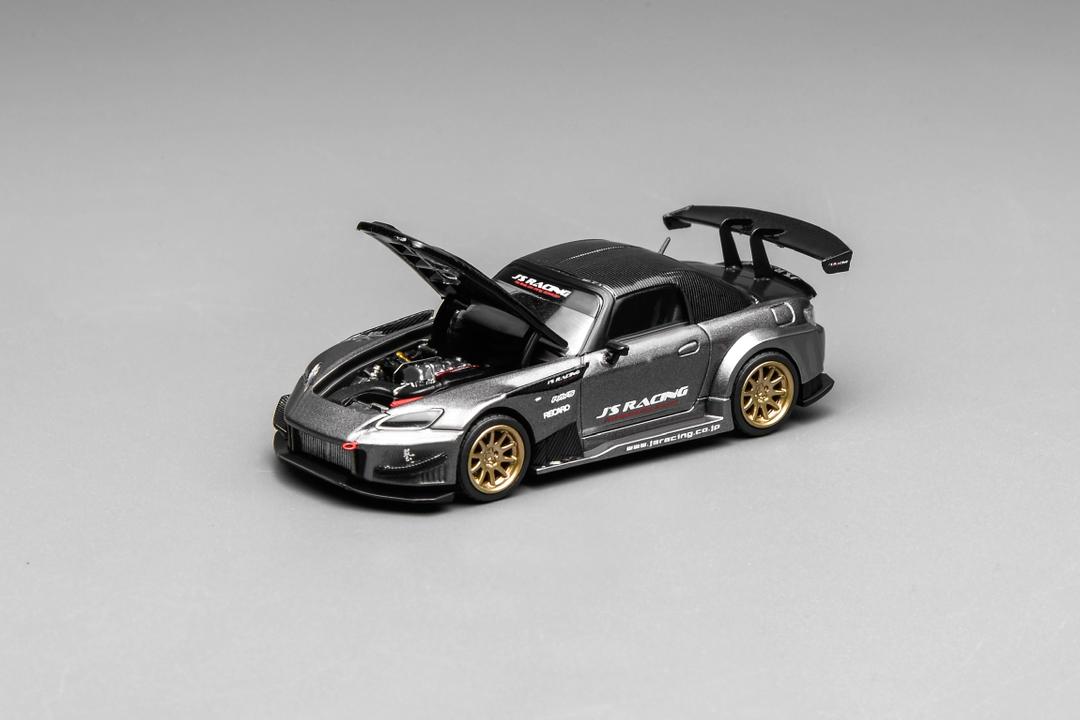 1/64 HONDA - S2000 SPIDER HARD-TOP CLOSED J's RACING 2001 - 2 TONE BLACK - Motorhelix - M65145