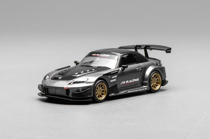 1/64 HONDA - S2000 SPIDER HARD-TOP CLOSED J's RACING 2001 - 2 TONE BLACK - Motorhelix - M65145