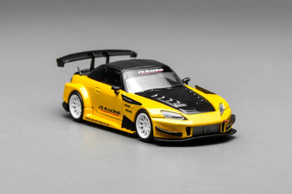 1/64 S2000 SPIDER HARD-TOP CLOSED J's RACING 2001 - YELLOW BLACK - Motorhelix - M65146