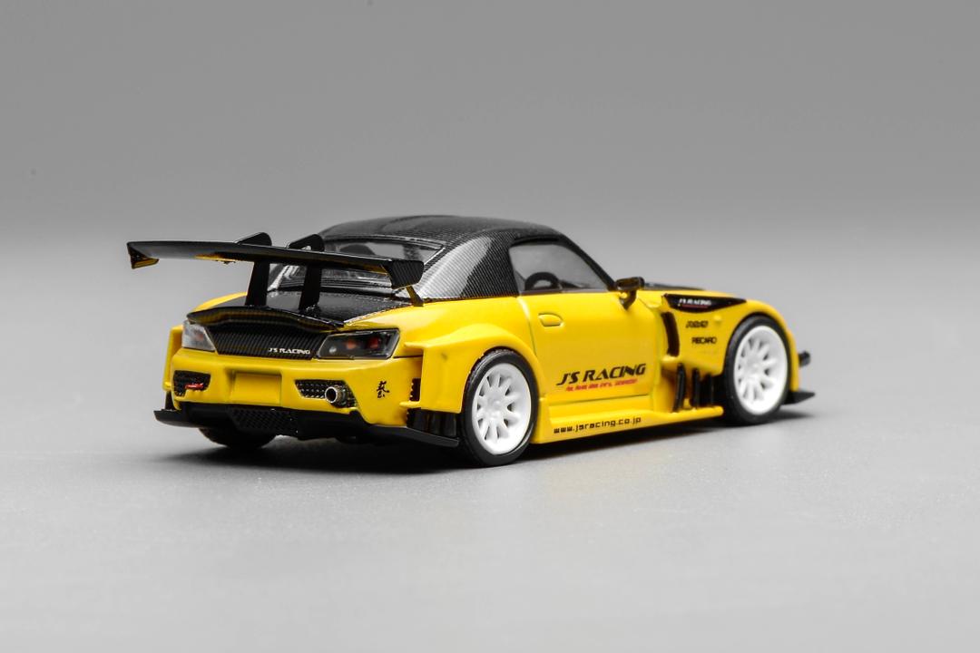 1/64 S2000 SPIDER HARD-TOP CLOSED J's RACING 2001 - YELLOW BLACK - Motorhelix - M65146