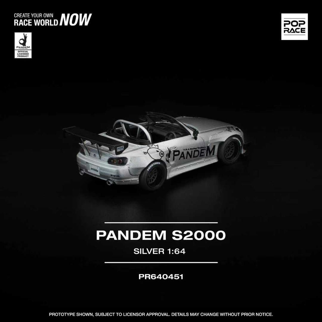 1/64  PANDEM S2000 SILVER (NEW TOOLING) - Poprace - PR640451