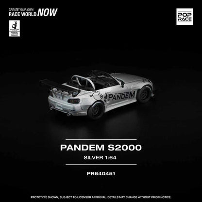 1/64  PANDEM S2000 SILVER (NEW TOOLING) - Poprace - PR640451