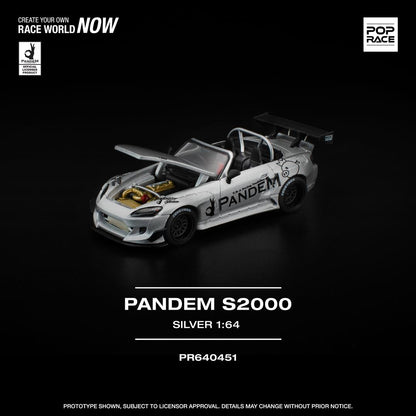 1/64  PANDEM S2000 SILVER (NEW TOOLING) - Poprace - PR640451