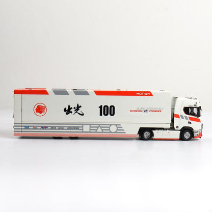1/64 - Kengfai & Maxwell Scania S730 V8 Double Level Transporter, Honda Primo