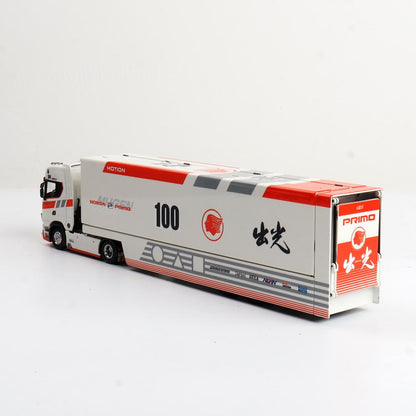1/64 - Kengfai & Maxwell Scania S730 V8 Double Level Transporter, Honda Primo