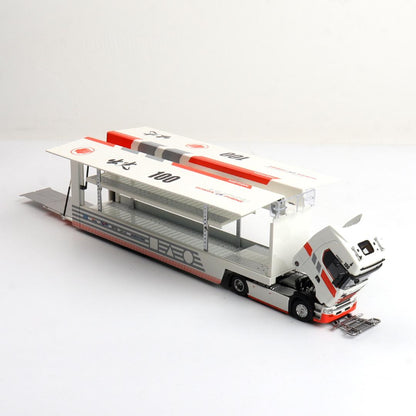 1/64 - Kengfai & Maxwell Scania S730 V8 Double Level Transporter, Honda Primo