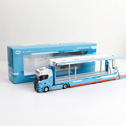 1/64 - Kengfai & Maxwell Scania S730 V8 Double Level Transporter, Hyundai N