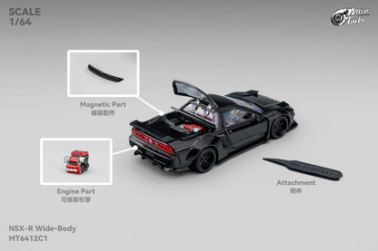1/64 - NSX 1st generation Mk1 NA1, Type R modified version Piano Black- Micro Turbo - MT6412C1