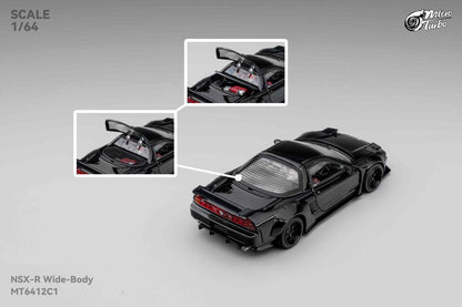 1/64 - NSX 1st generation Mk1 NA1, Type R modified version Piano Black- Micro Turbo - MT6412C1