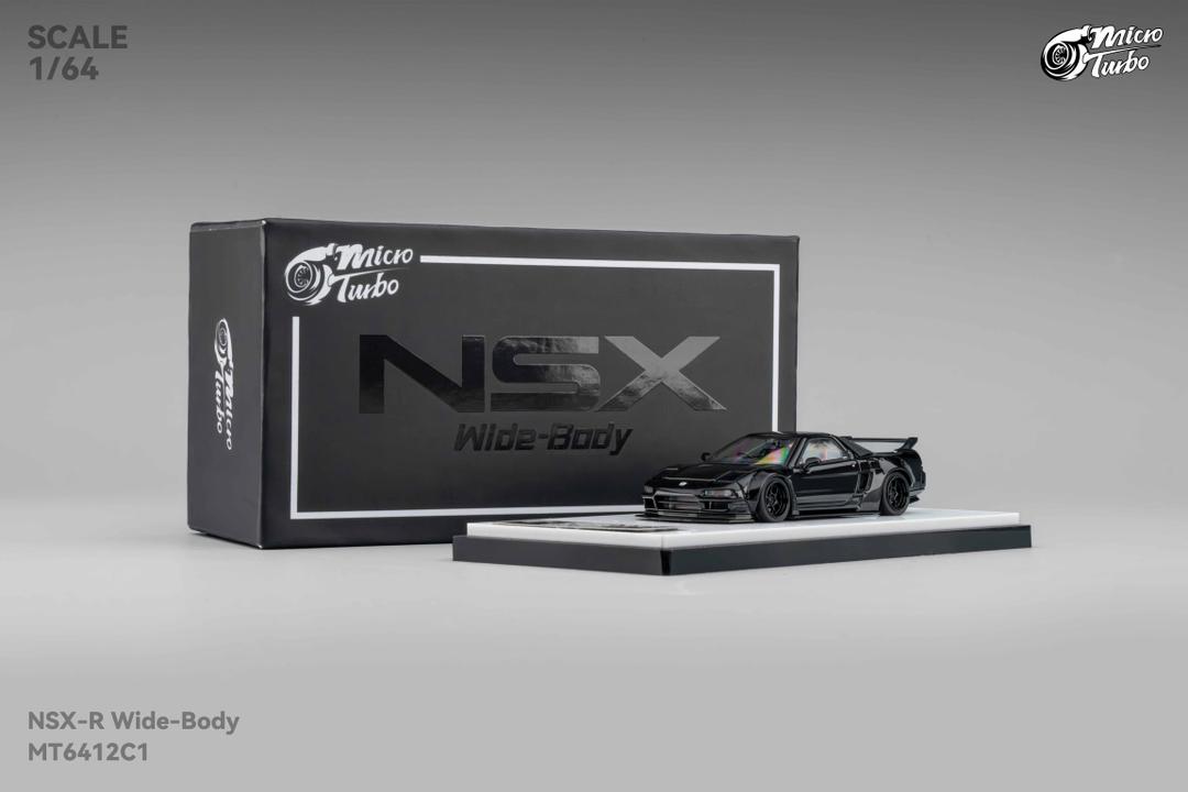 1/64 - NSX 1st generation Mk1 NA1, Type R modified version Piano Black- Micro Turbo - MT6412C1