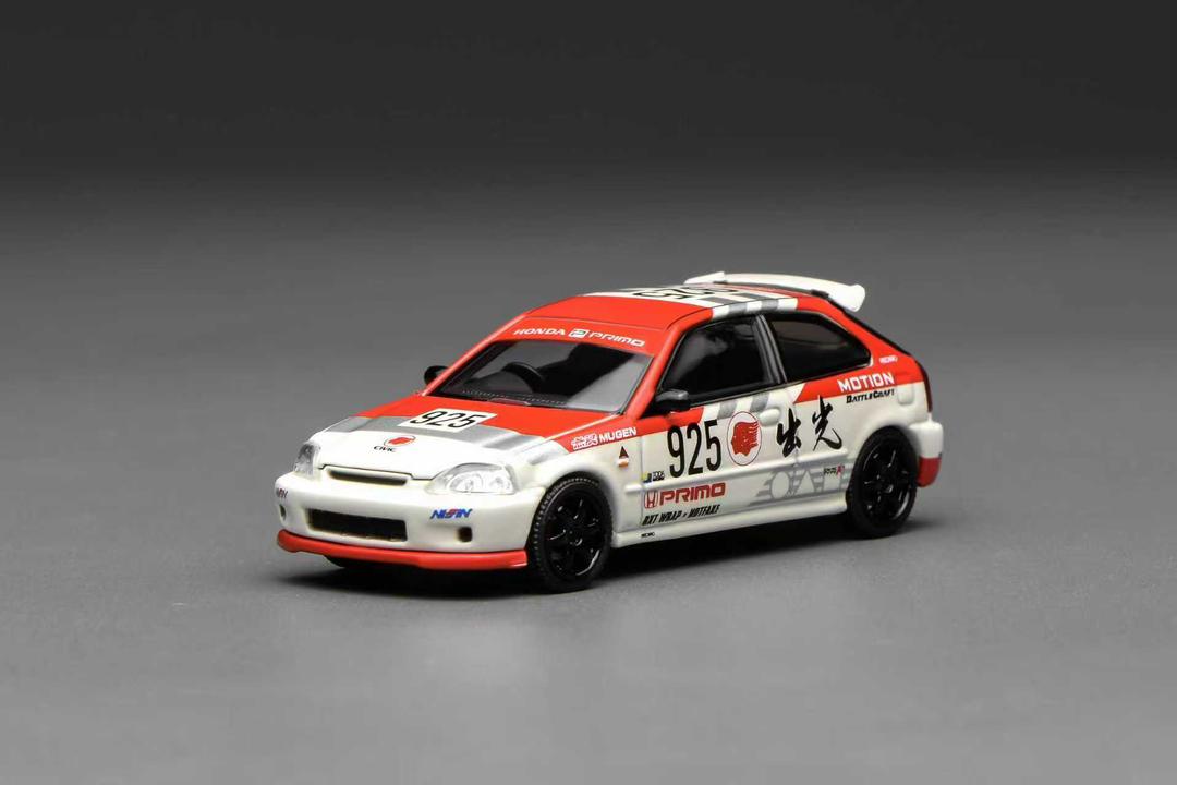 1/64  Civic Type-R 1st generation EK9 Idemitsu Motion Livery - Motorhelix - M65040