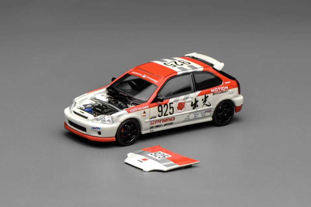 1/64  Civic Type-R 1st generation EK9 Idemitsu Motion Livery - Motorhelix - M65040