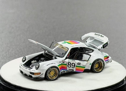 1/64 RWB930 89# White Apple - fully opening diecast - PGM-640010