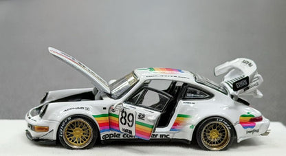 1/64 RWB930 89# White Apple - fully opening diecast - PGM-640010