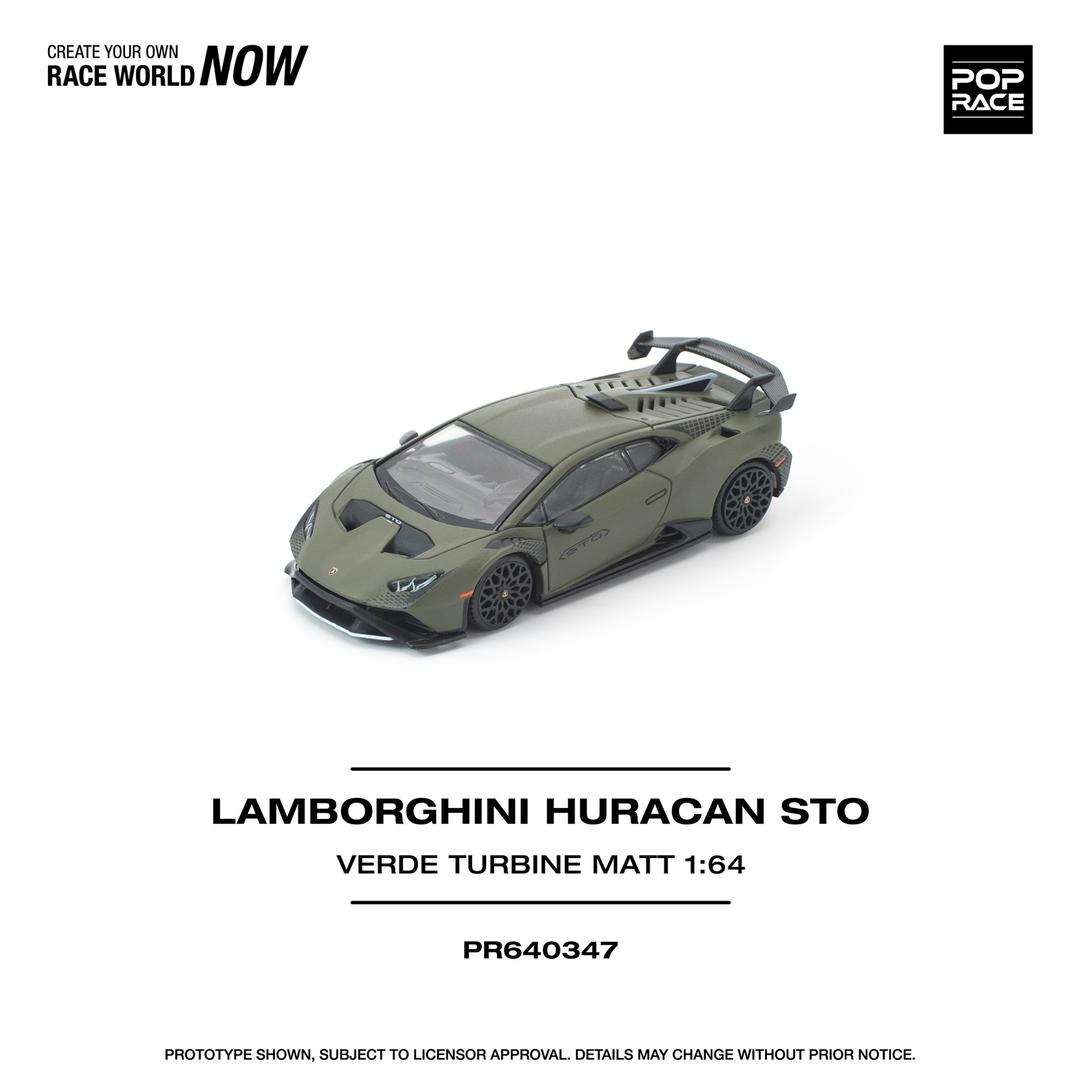 1/64 LAMBORGHINI HURACAN STO VERDE TURBINE MATT - Poprace - PR640347