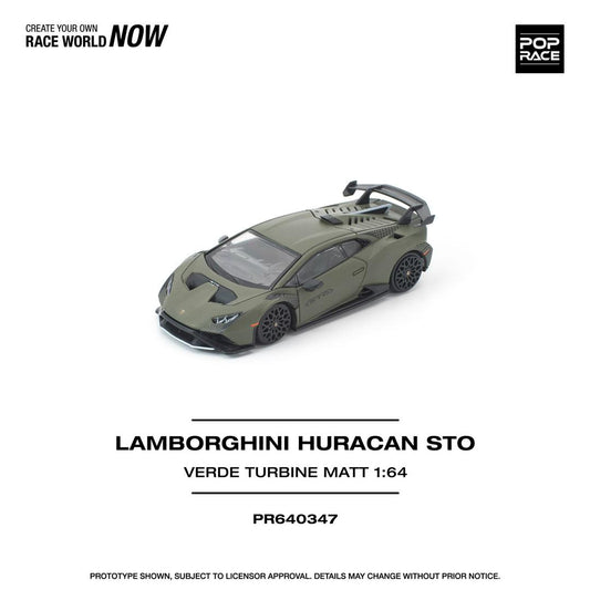 1/64 LAMBORGHINI HURACAN STO VERDE TURBINE MATT - Poprace - PR640347