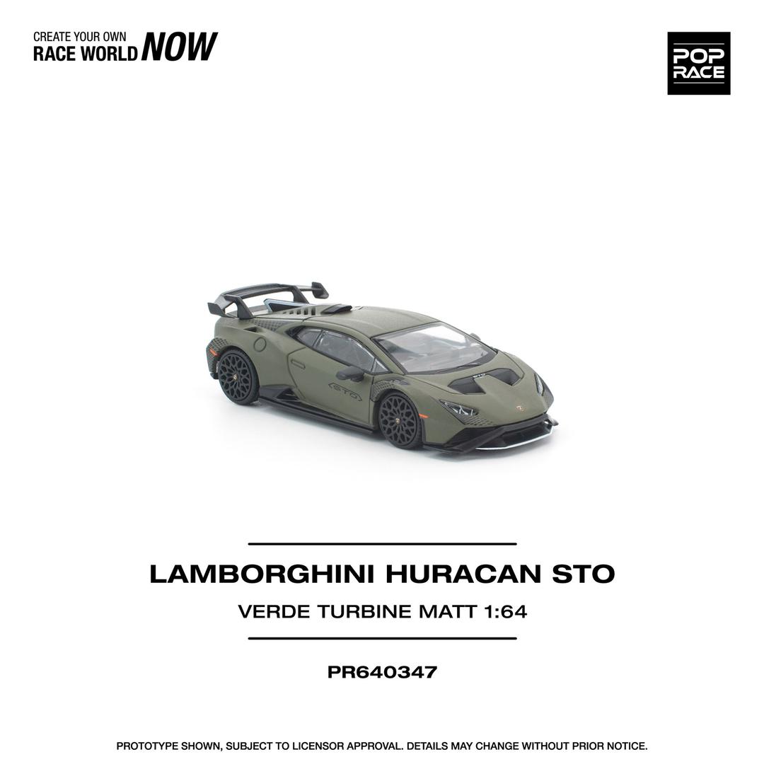 1/64 LAMBORGHINI HURACAN STO VERDE TURBINE MATT - Poprace - PR640347