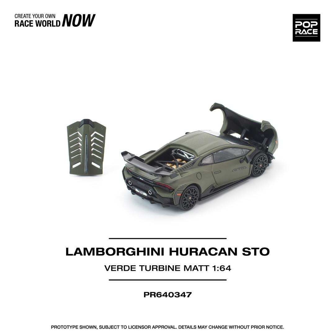 1/64 LAMBORGHINI HURACAN STO VERDE TURBINE MATT - Poprace - PR640347