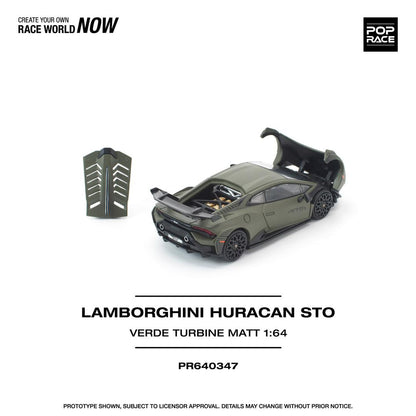 1/64 LAMBORGHINI HURACAN STO VERDE TURBINE MATT - Poprace - PR640347