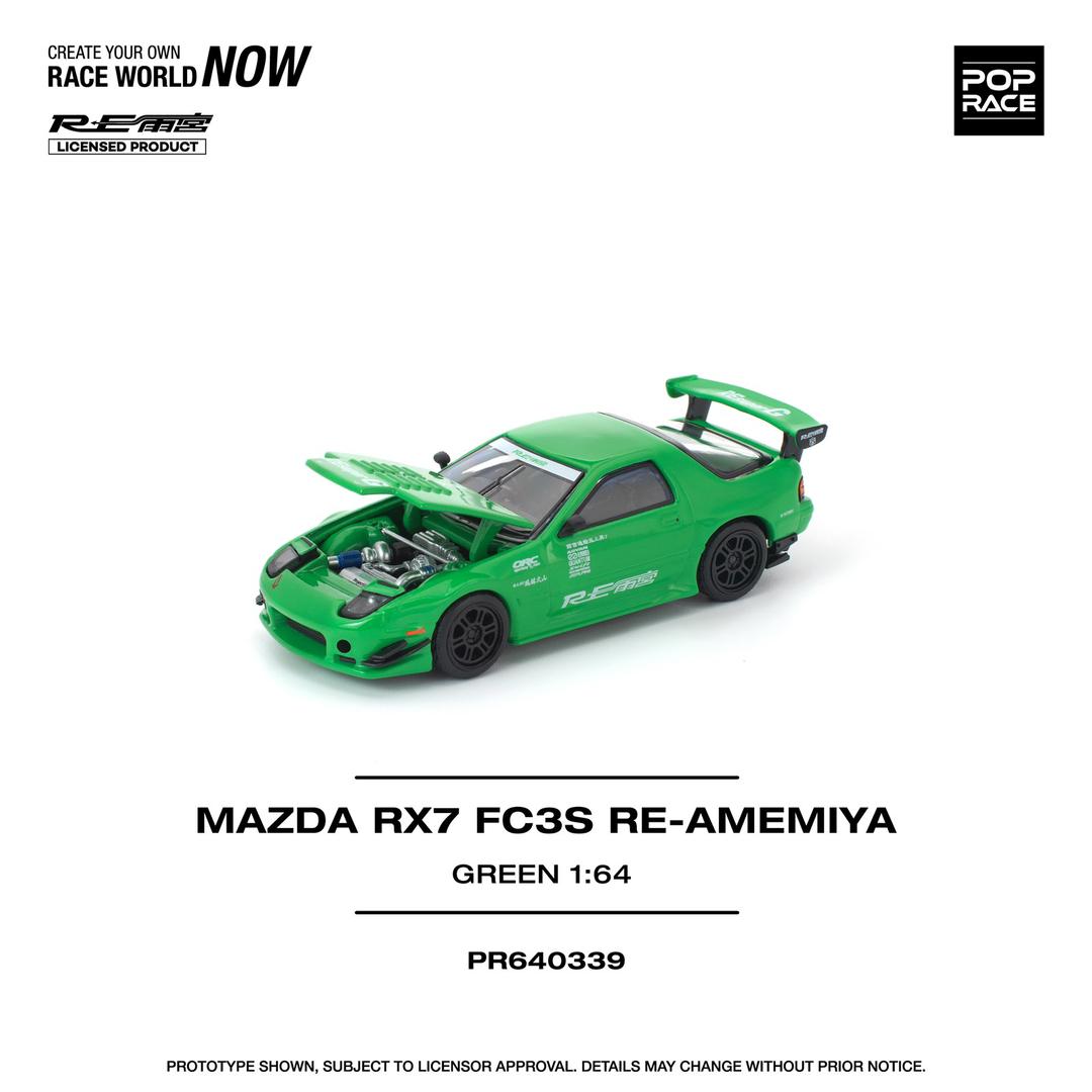 1/64 MAZDA RX7 (FC3S) RE-AMEMIYA GREEN - Poprace - PR640339