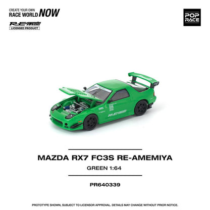 1/64 MAZDA RX7 (FC3S) RE-AMEMIYA GREEN - Poprace - PR640339