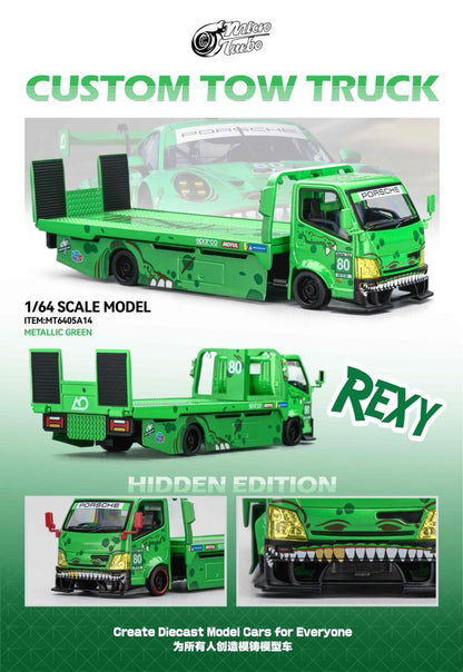 1/64 - 300 series flatbed trailer Custom Tow Truck Tyrannosaurus (Rexy) - Mega Gear