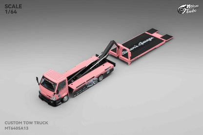 1/64 - 300 series flatbed trailer Custom Tow Truck Simons Garage - Micro Turbo - MT6405A13