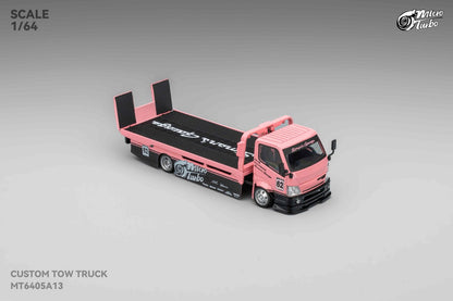 1/64 - 300 series flatbed trailer Custom Tow Truck Simons Garage - Micro Turbo - MT6405A13