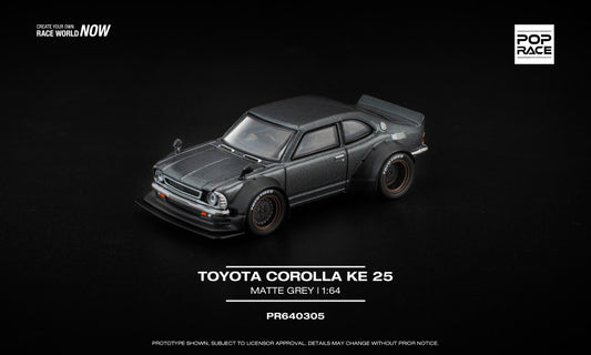 1/64 Toyota Corolla KE 25 Matte Grey - Poprace - PR640305