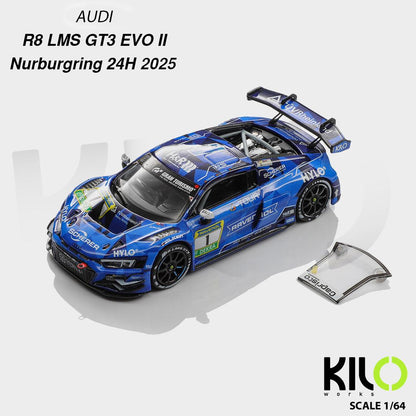 1/64 Audi R8 LMS GT3 EVO ll Nurburgring 24H 2025 #1 - KiloWorks - KLW0036-1