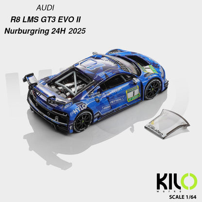1/64 Audi R8 LMS GT3 EVO ll Nurburgring 24H 2025 #1 - KiloWorks - KLW0036-1