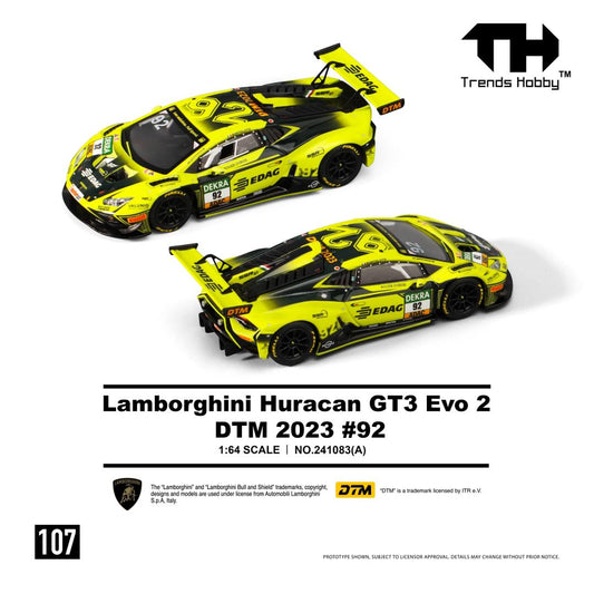 1/64  Lamborghini Huracan GT3 Evo 2 DTM23 #92- Trends Hobby - 241083A