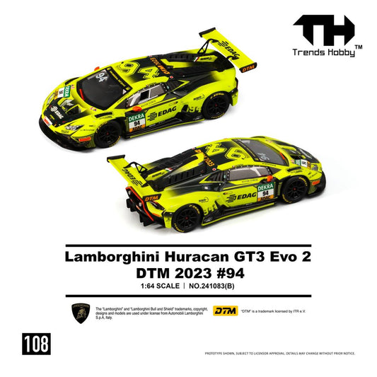 1/64  Lamborghini Huracan GT3 Evo 2 DTM23 #94 - Trends Hobby - 241083B