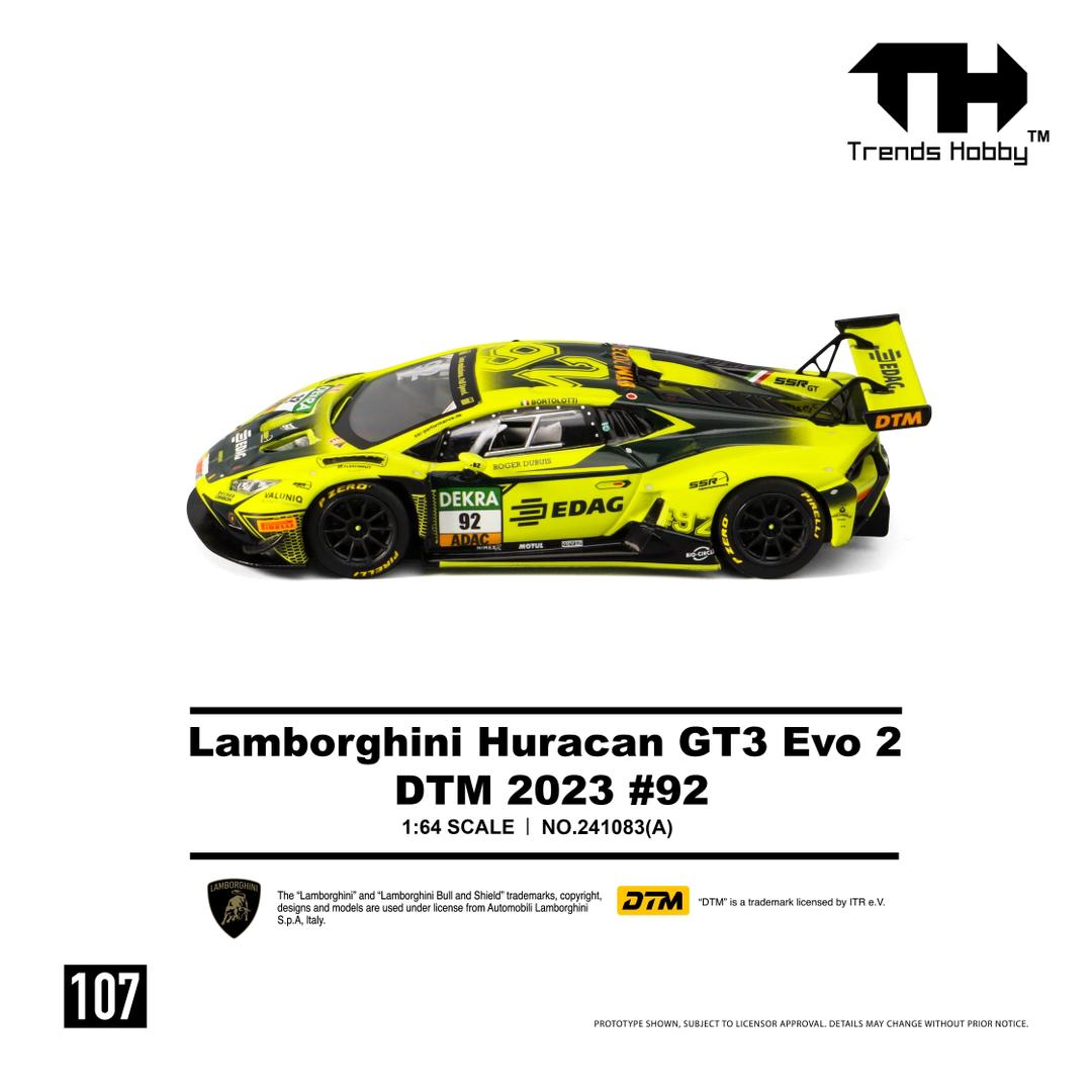 1/64  Lamborghini Huracan GT3 Evo 2 DTM23 #92- Trends Hobby - 241083A