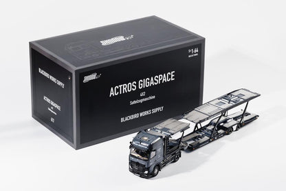 1:64 - Mercedes-Benz Actros Truck Black Bird Works - GCD + Shadow Pro