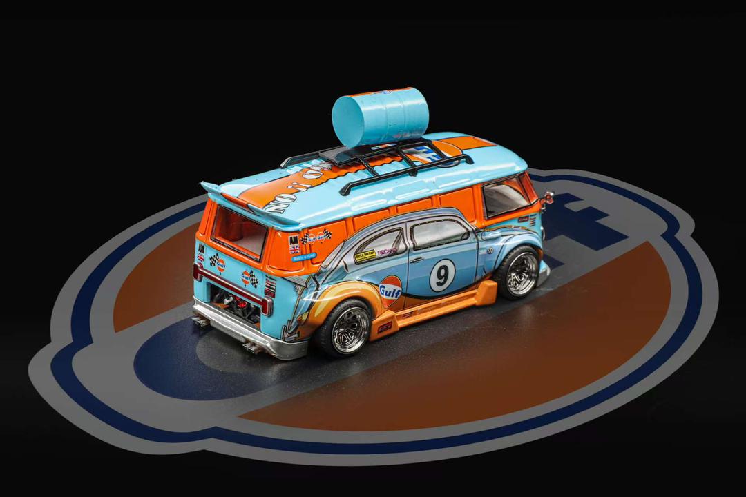 1/64 VW T1 van Kombi wide-body modified version - Liberty64 - 2 options