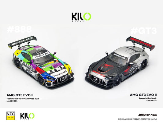1/64 AMG GT3 EVO II - Kilo Works - 2 colour choices - Mercedes-Benz authorized product