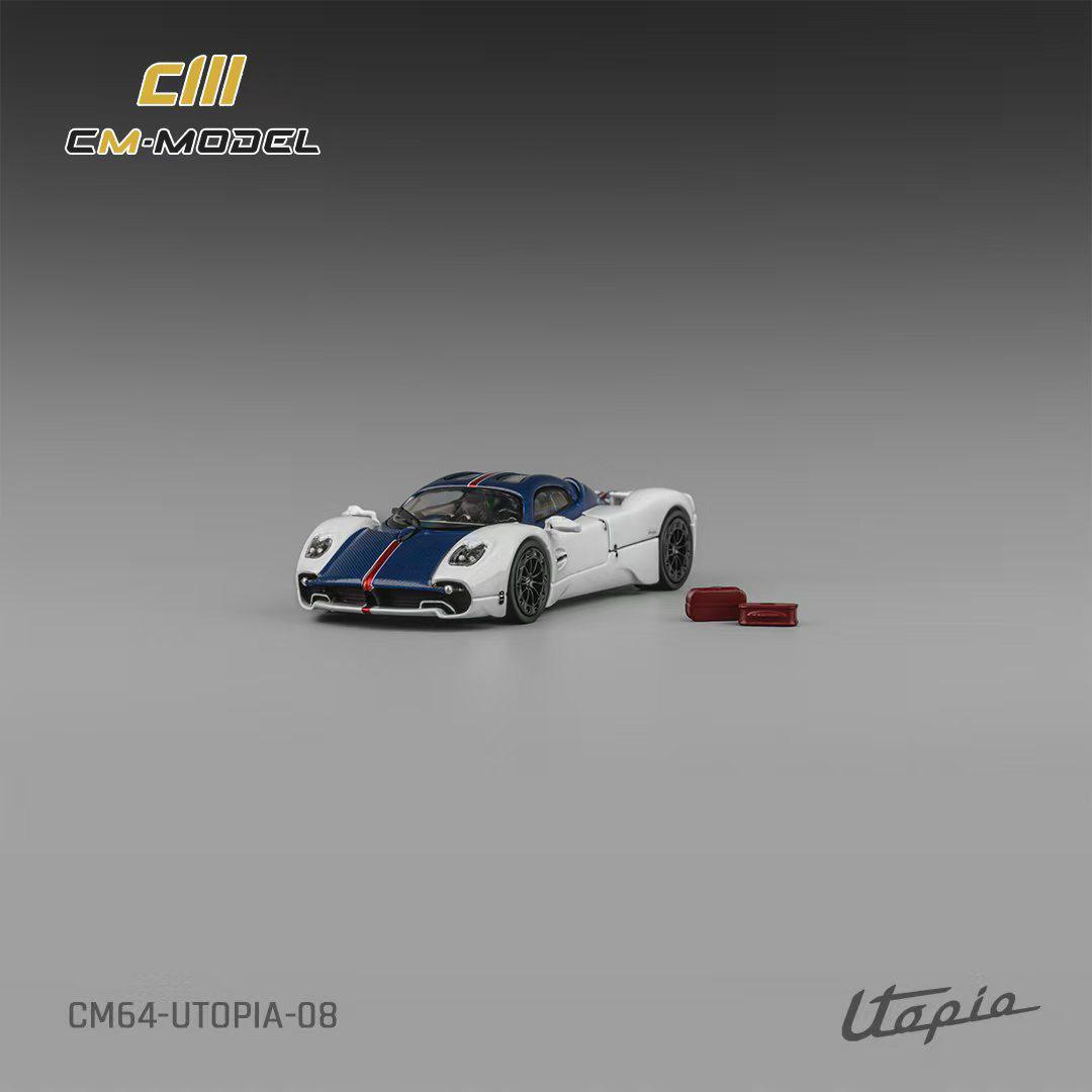 1/64 Pagani Utopia White-Blue Carbon - CM Models - CM64-Utopia-08