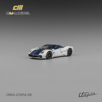 1/64 Pagani Utopia White-Blue Carbon - CM Models - CM64-Utopia-08