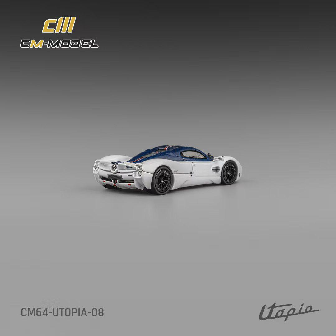1/64 Pagani Utopia White-Blue Carbon - CM Models - CM64-Utopia-08