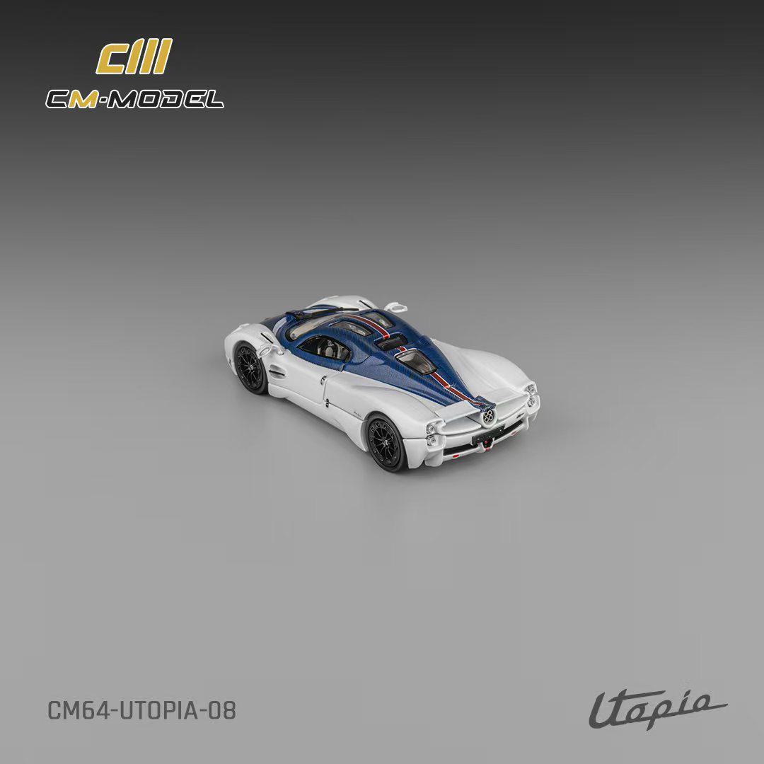 1/64 Pagani Utopia White-Blue Carbon - CM Models - CM64-Utopia-08