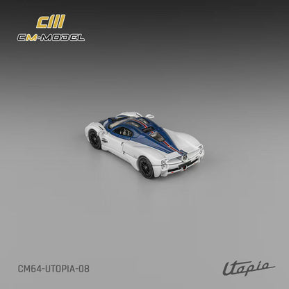 1/64 Pagani Utopia White-Blue Carbon - CM Models - CM64-Utopia-08