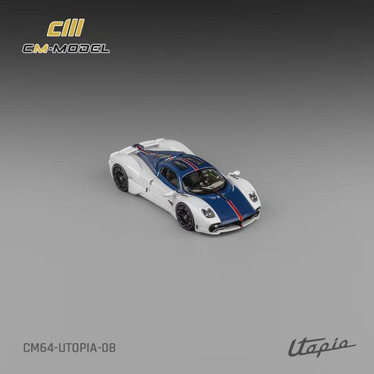 1/64 Pagani Utopia White-Blue Carbon - CM Models - CM64-Utopia-08
