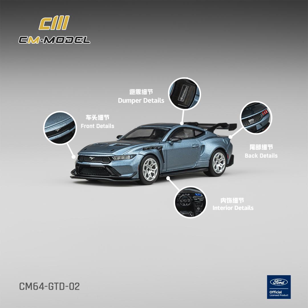 1/64 Mustang GTD - Indulgent Blue  - CM Models - CM64-GTD-02