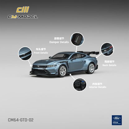 1/64 Mustang GTD - Indulgent Blue  - CM Models - CM64-GTD-02