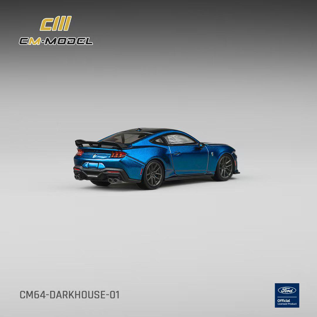 1/64 Mustang Dark Horse Blue Ember Metallic Blue Ember  - CM Models - CM64-DarkHorse-01