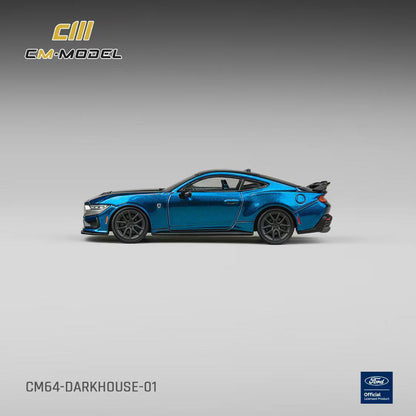 1/64 Mustang Dark Horse Blue Ember Metallic Blue Ember  - CM Models - CM64-DarkHorse-01