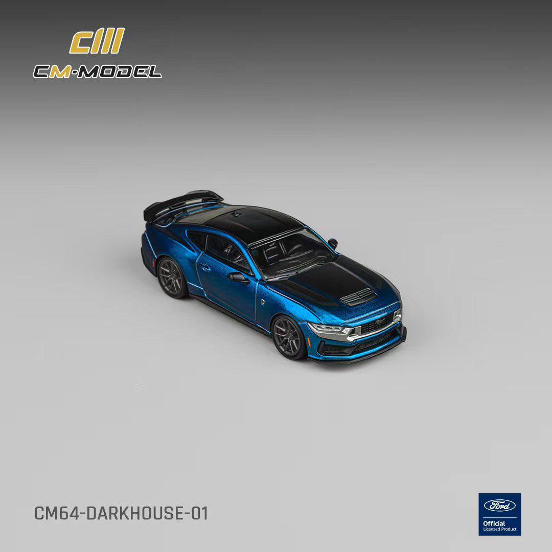1/64 Mustang Dark Horse Blue Ember Metallic Blue Ember  - CM Models - CM64-DarkHorse-01